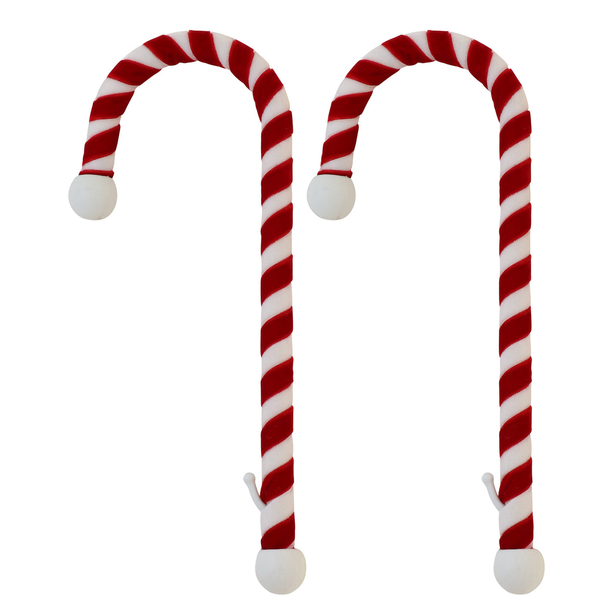 Stocking Holder - Candy Cane Stocking Holder - 2 Pack - Velvet