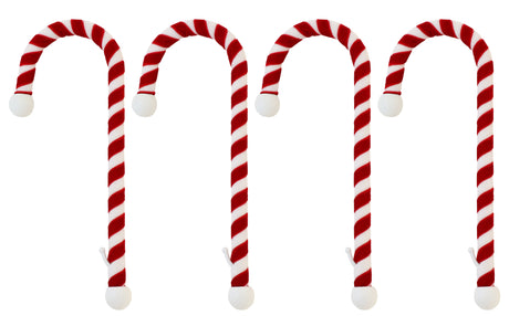 Stocking Holder - Candy Cane Stocking Holder - 4 Pack - Velvet