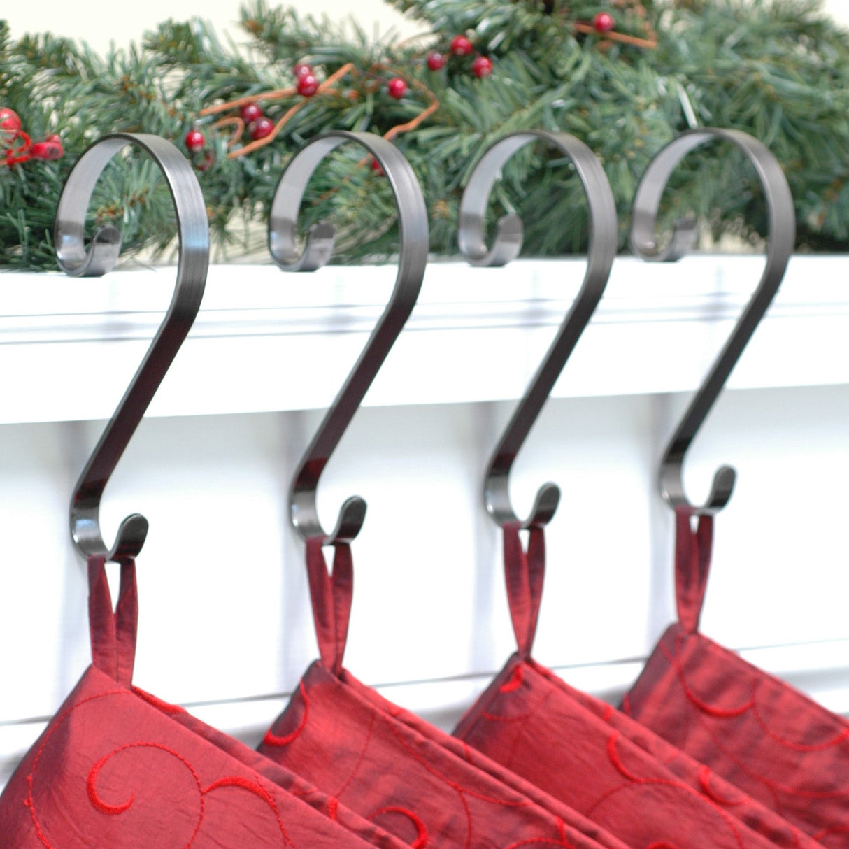 Stocking Holder - Stocking Scrolls?« - Pewter