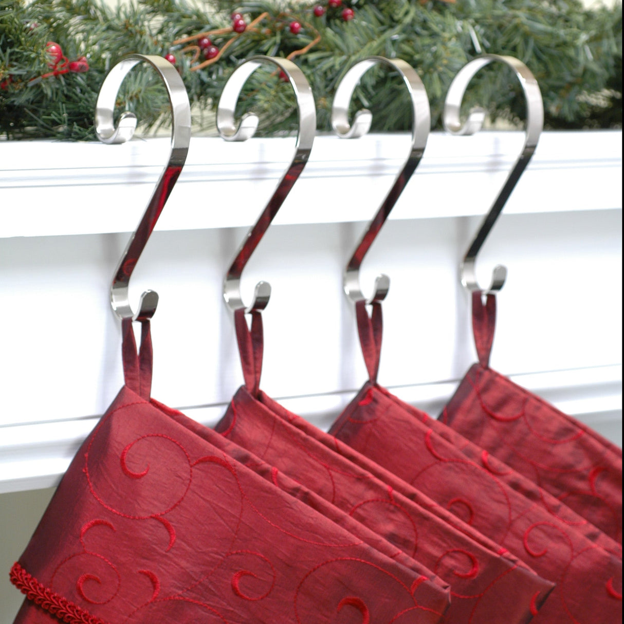 Stocking Holder - Stocking Scrolls?« - Silver