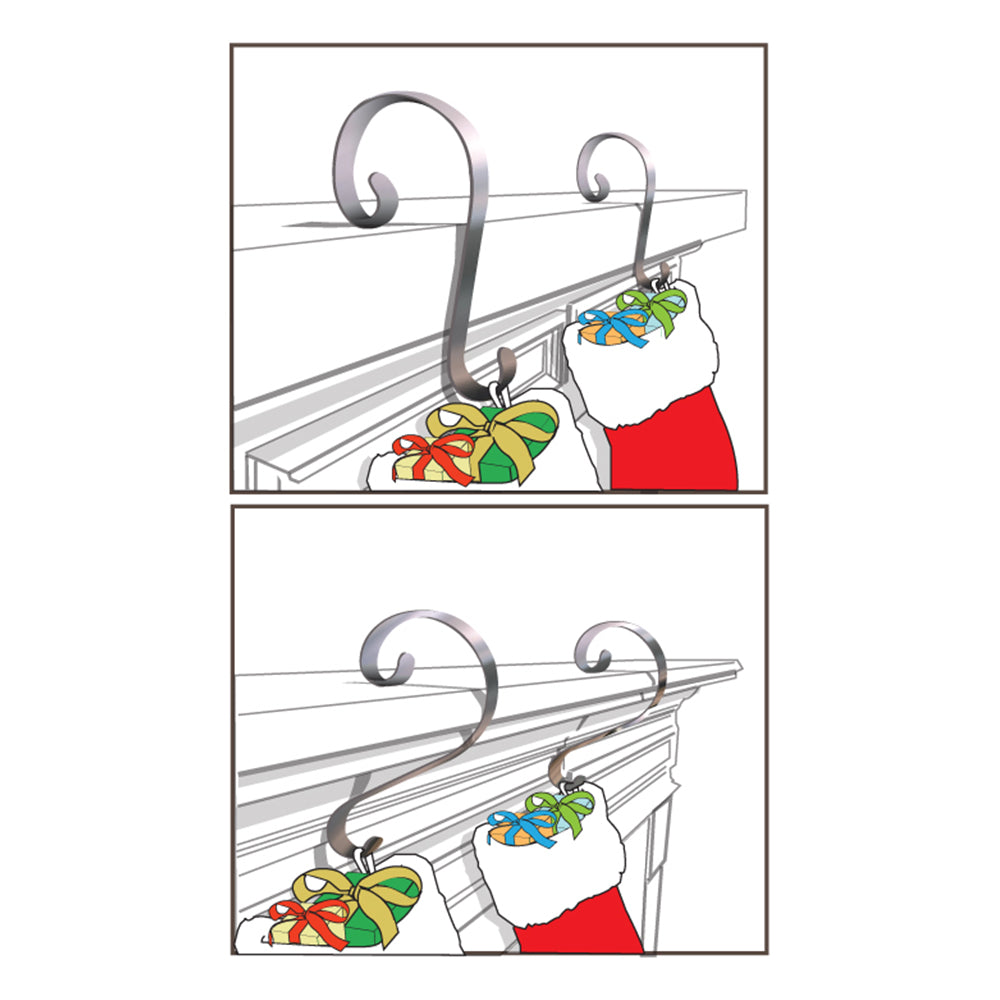 Stocking Holder - Stocking Scrolls?« - Silver