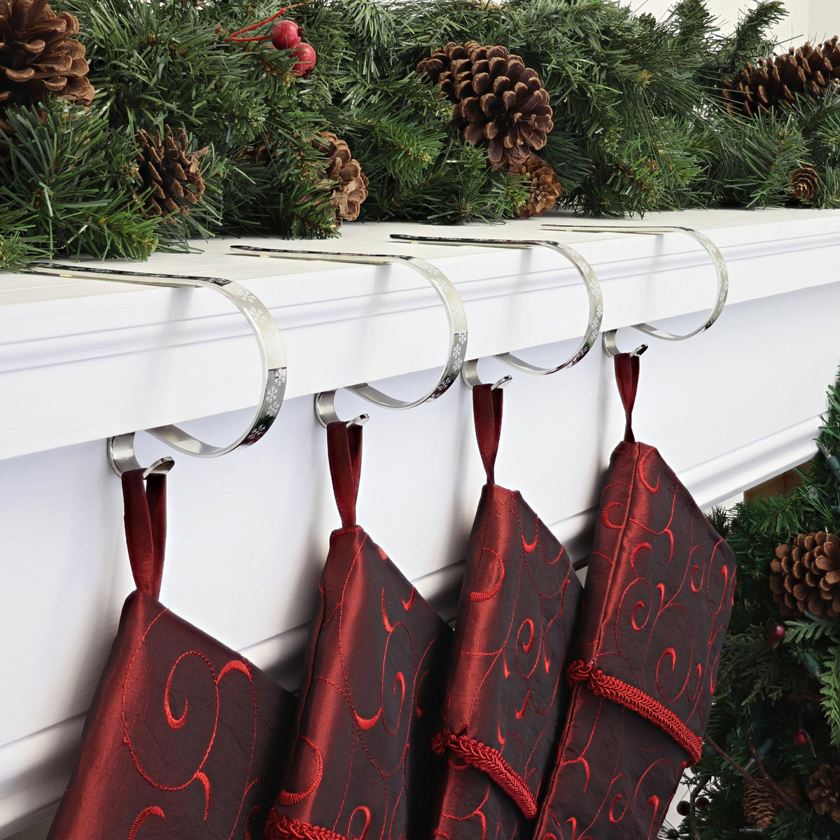 Stocking Holder - The Original MantleClip?« Stocking Holder - White Snowflake - Silver