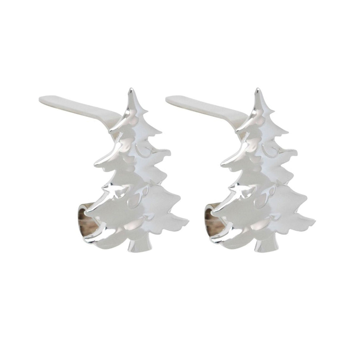 Stocking Holder - The Original MantleClip?« Stocking Holder With Removable Metal Holiday Icons, 2 Pack - Silver Tree