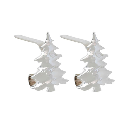 Stocking Holder - The Original MantleClip?« Stocking Holder With Removable Metal Holiday Icons, 2 Pack - Silver Tree