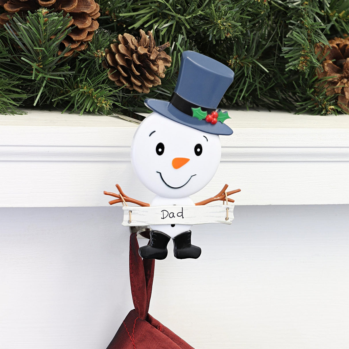 Stocking Holder - The Original MantleClip?« Stocking Holder With Snowman Family - Father Icon