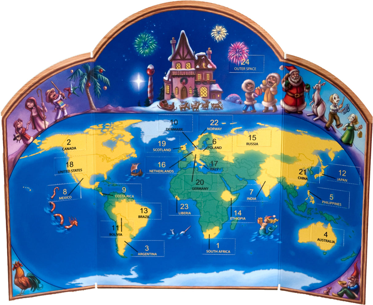 Tabletop Decor - Advent Calendar - Christmas Around The World