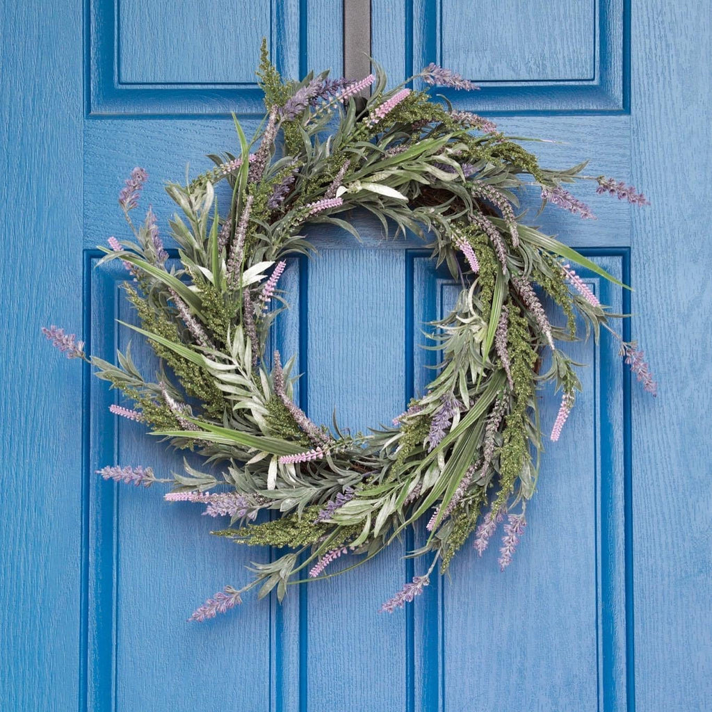 Wreath - 24 Inch Round Grapevine Lavender Wreath