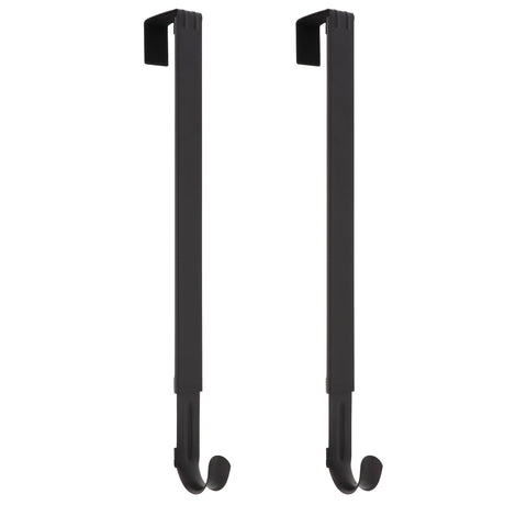 Wreath Hangers - Adapt?äó Adjustable Length Wreath Hanger - 2 Pack - Matte Black