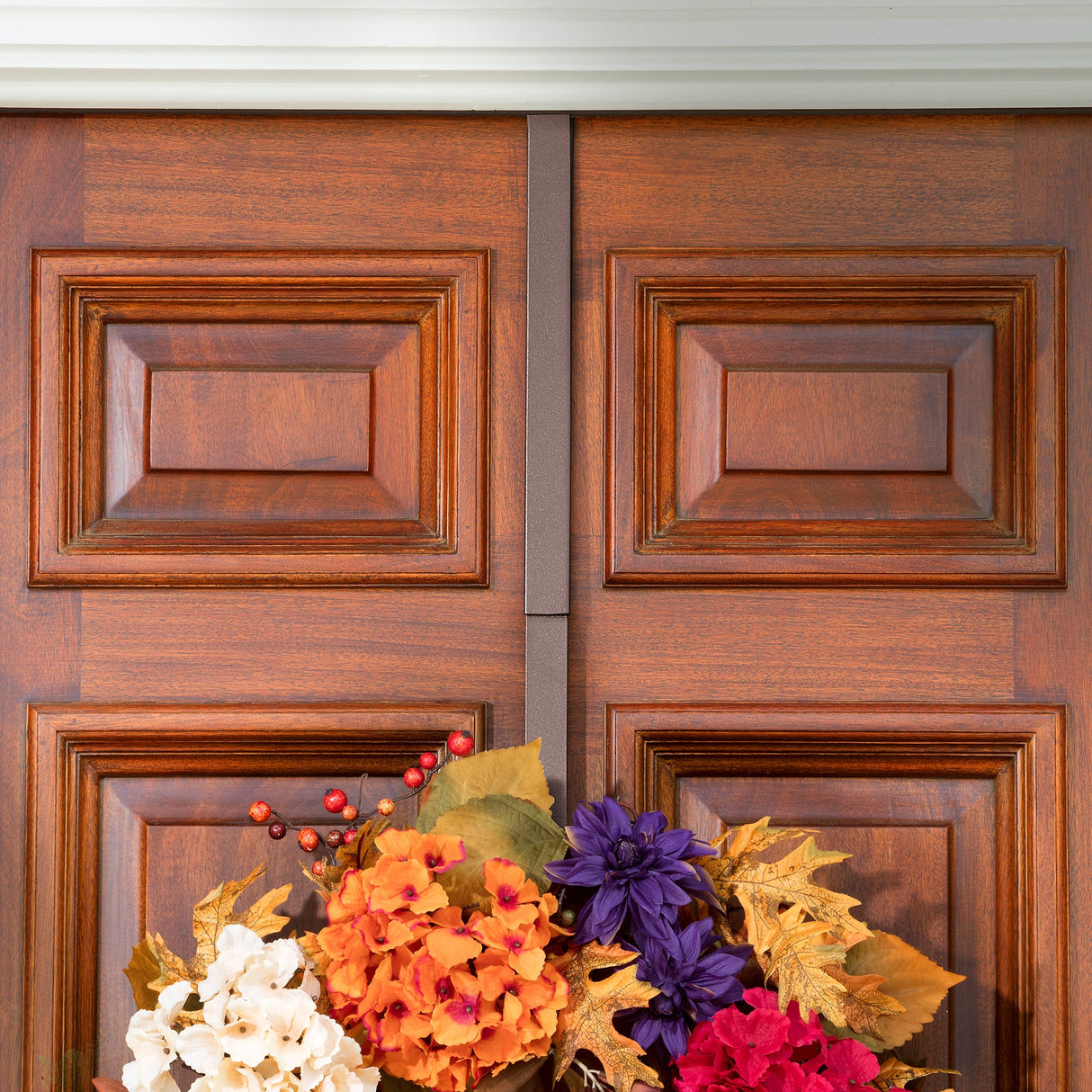 Wreath Hangers - Adapt?äó Adjustable Length Wreath Hanger - 2 Pack - Matte Brown