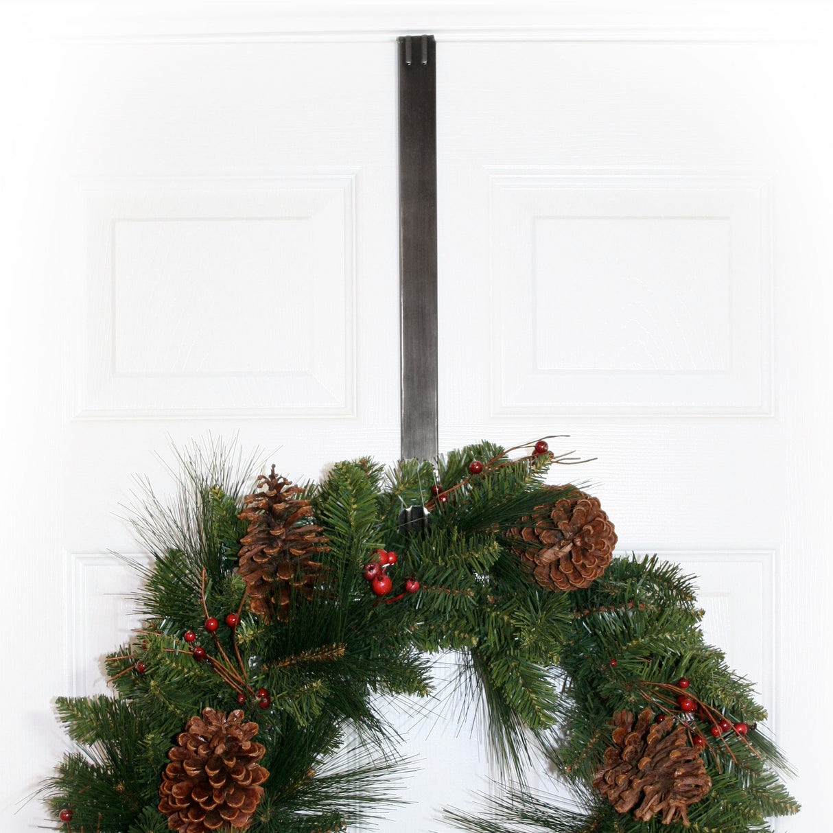 Wreath Hangers - Adapt?äó Adjustable Length Wreath Hanger - Brushed Nickel