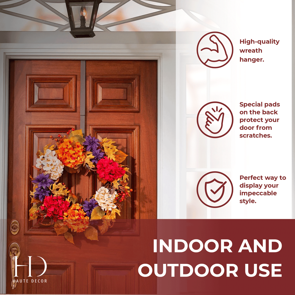 Wreath Hangers - Adapt?äó Adjustable Length Wreath Hanger - Matte Brown