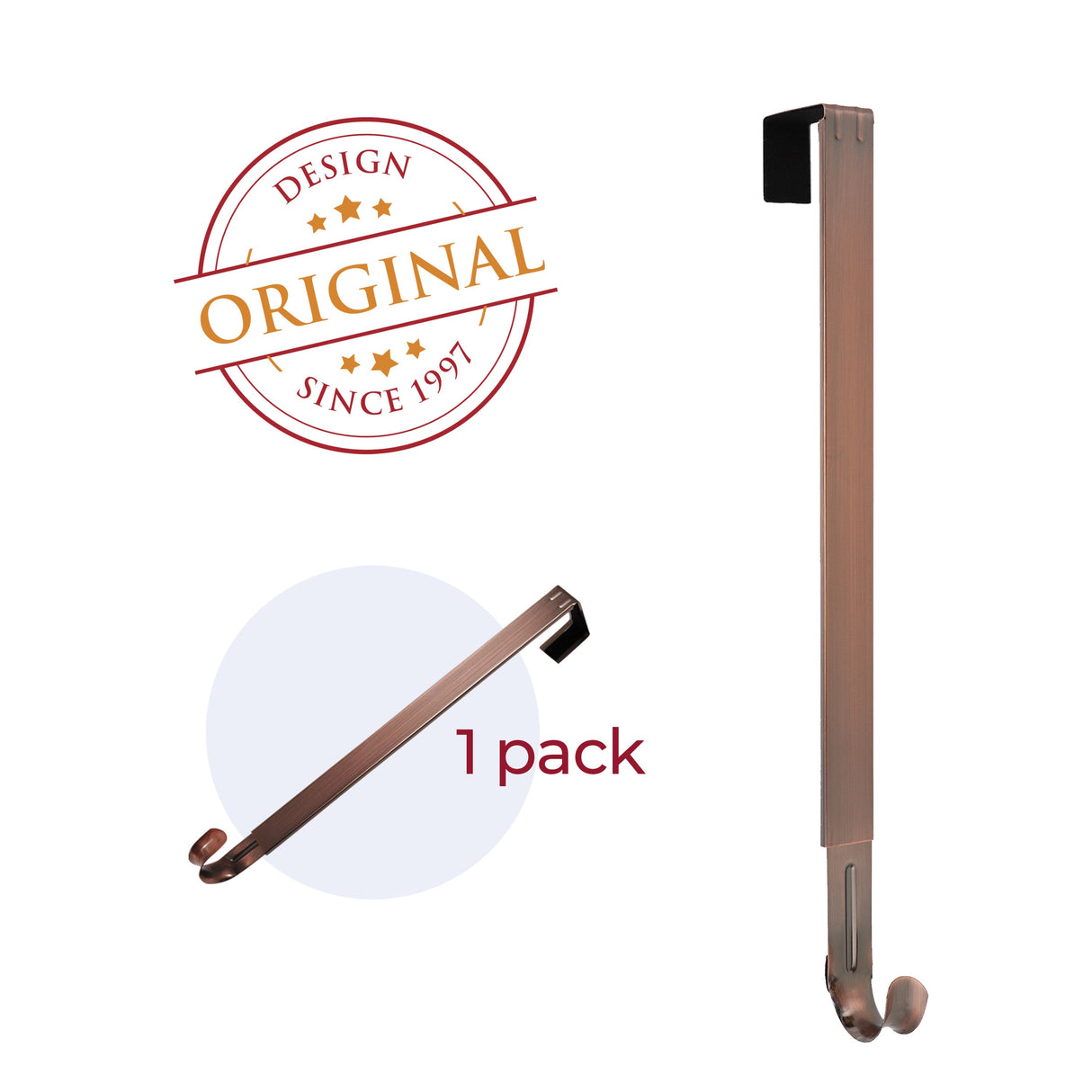 Wreath Hangers - Adapt?äó Adjustable Length Wreath Hanger - Oil-Rubbed Bronze