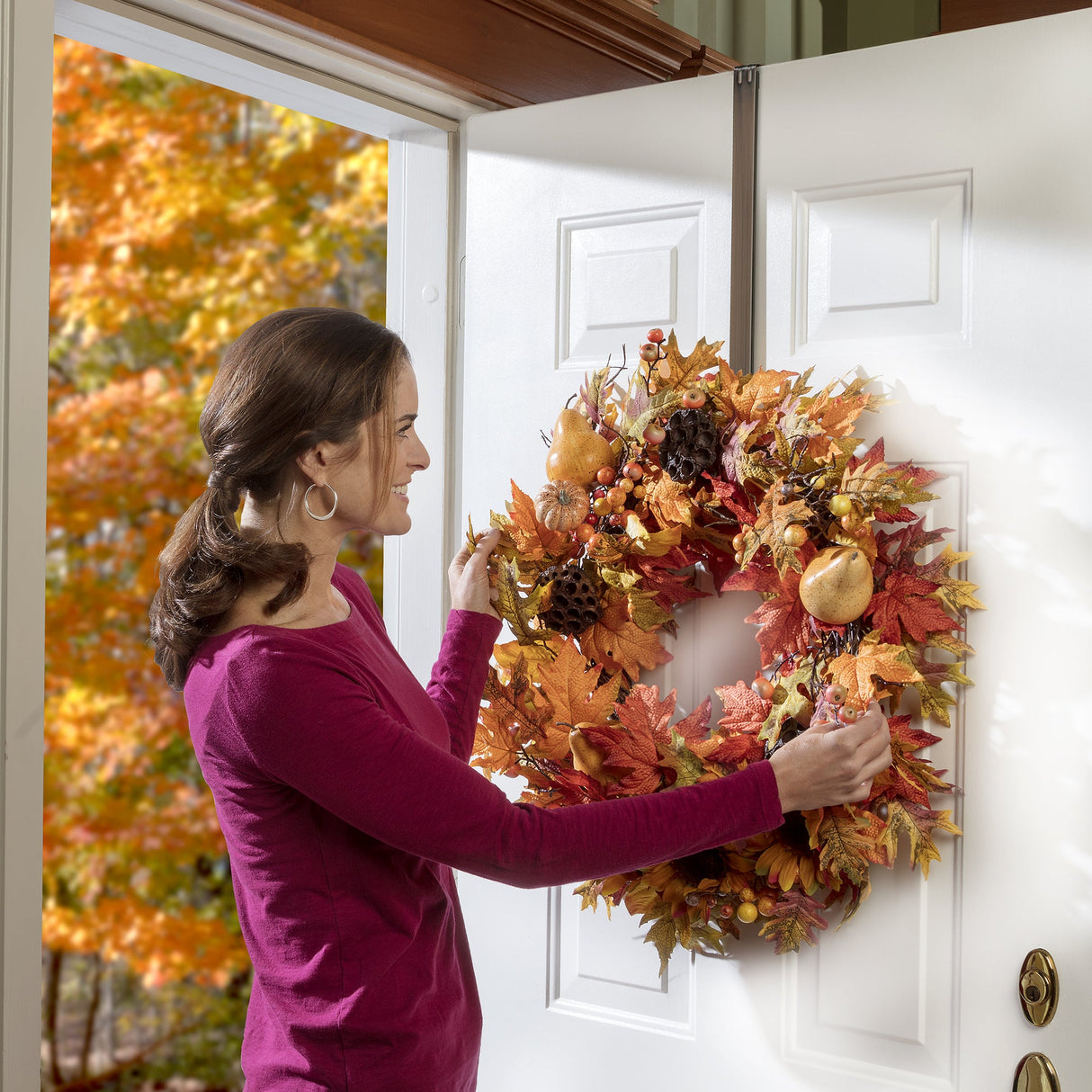 Wreath Hangers - Adapt?äó Adjustable Length Wreath Hanger - Oil-Rubbed Bronze