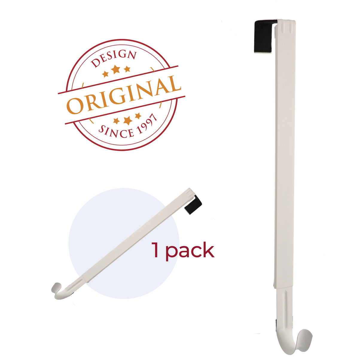 Wreath Hangers - Adapt?äó Adjustable Length Wreath Hanger - White