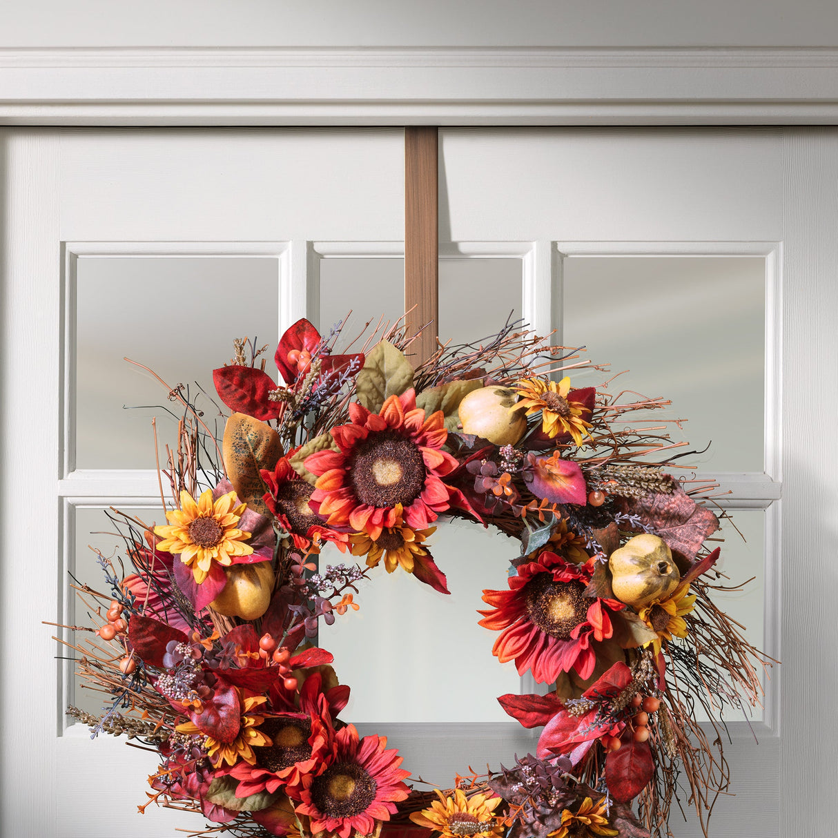 Wreath Hangers - Adapt?äó Adjustable Wreath Hanger, Top & Length Adjustable Version - Brushed Copper