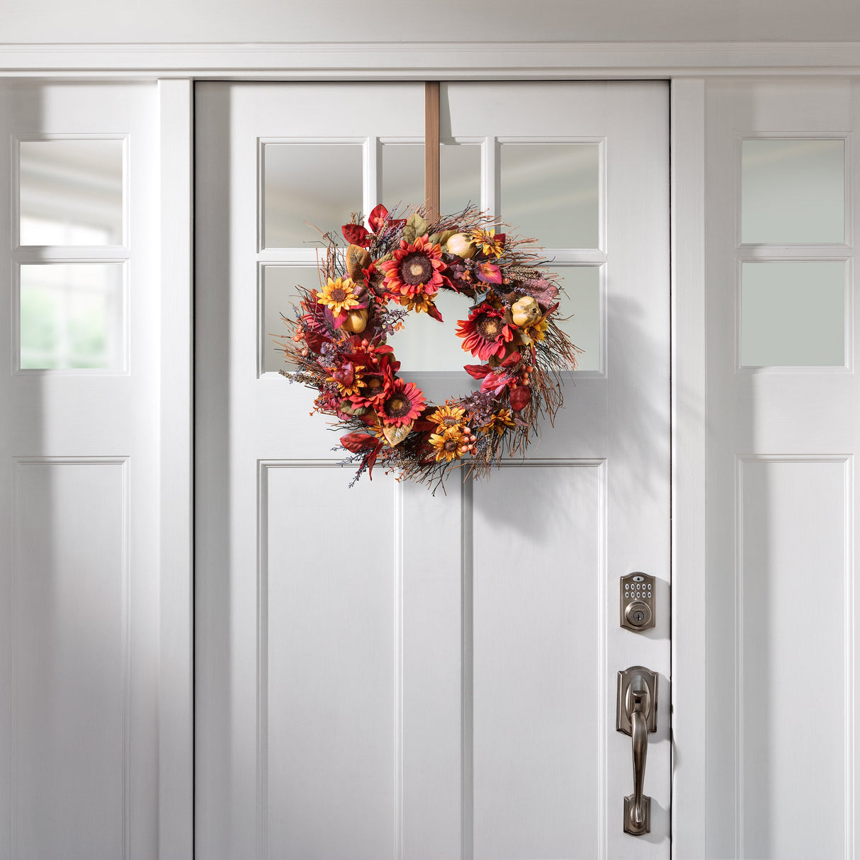 Wreath Hangers - Adapt?äó Adjustable Wreath Hanger, Top & Length Adjustable Version - Brushed Copper