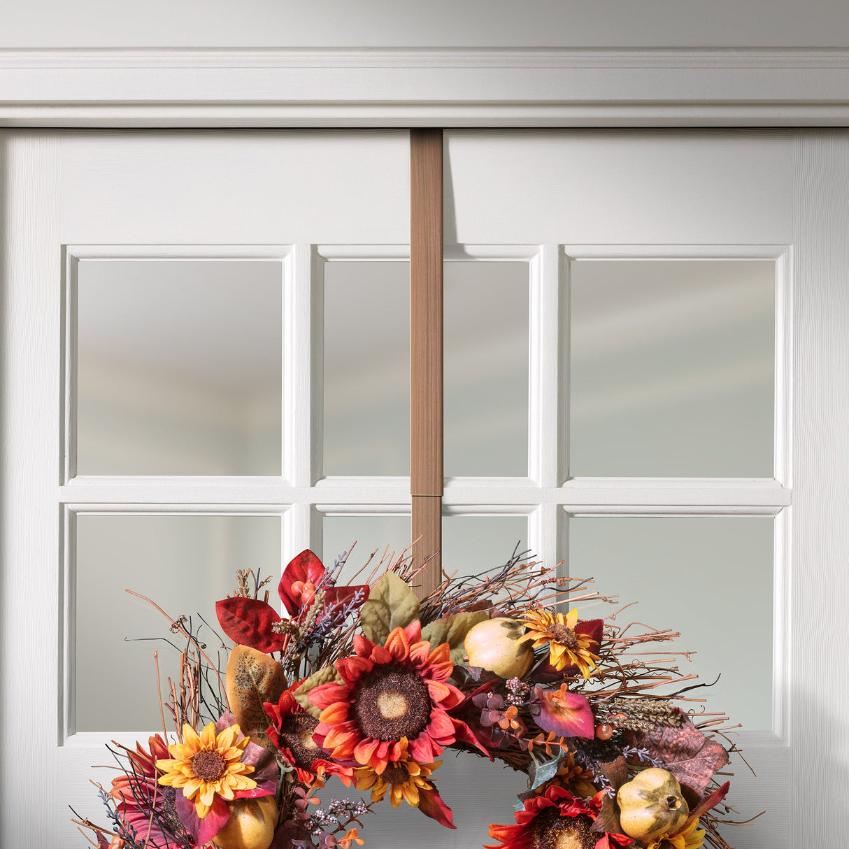 Wreath Hangers - Adapt?äó Adjustable Wreath Hanger, Top & Length Adjustable Version - Brushed Copper