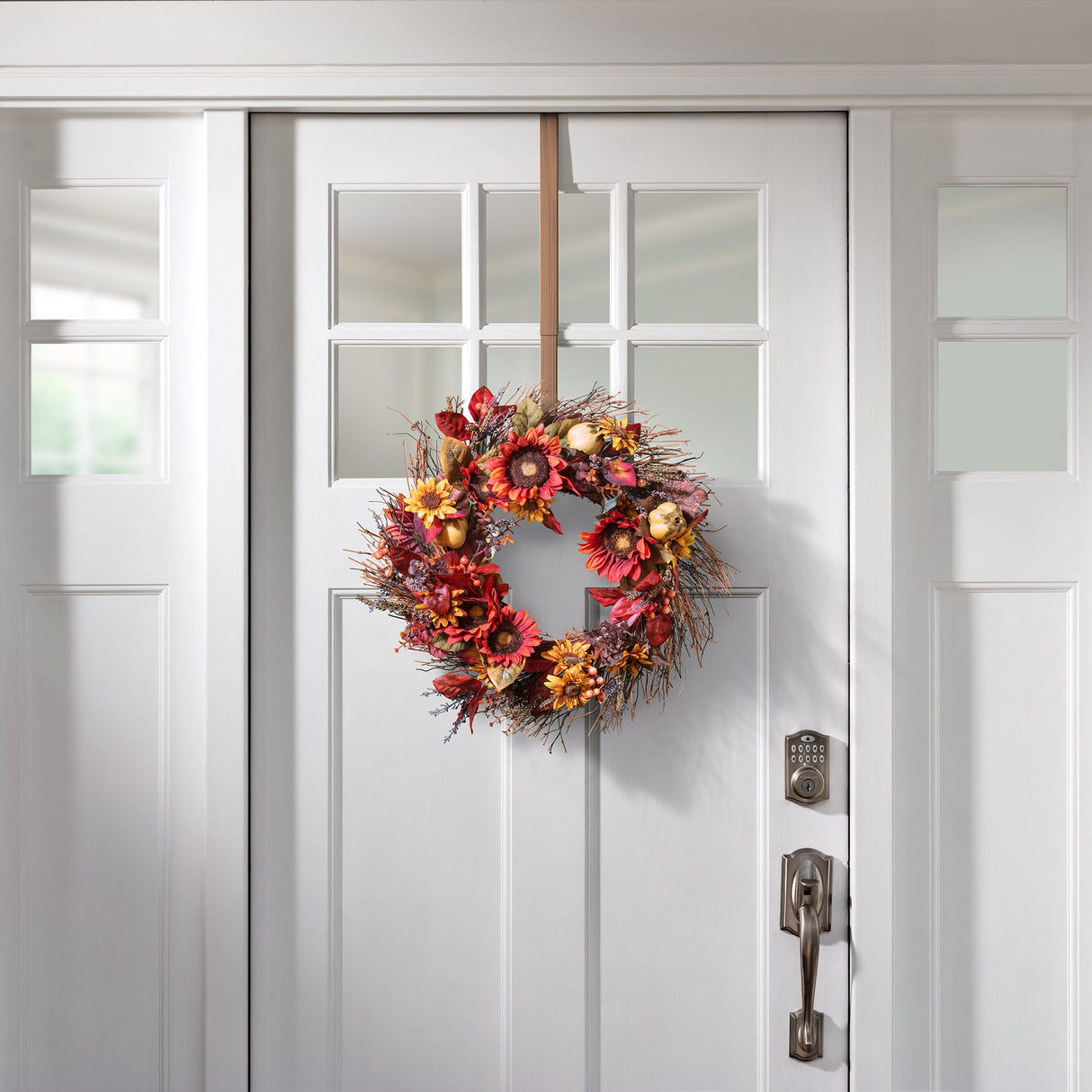 Wreath Hangers - Adapt?äó Adjustable Wreath Hanger, Top & Length Adjustable Version - Brushed Copper