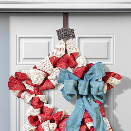 Wreath Hangers - Adapt?äó Adjustable Wreath Hanger, Top & Length Adjustable With 4 Interchangeable Icons - Oil-Rubbed Bronze