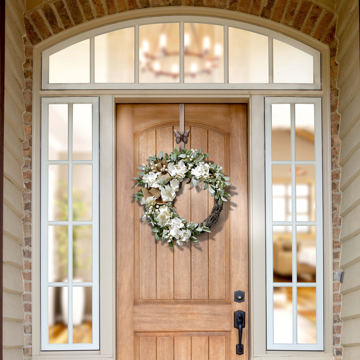 Wreath Hangers - Adapt?äó Adjustable Wreath Hanger With Butterfly Icon - Oil-Rubbed Bronze