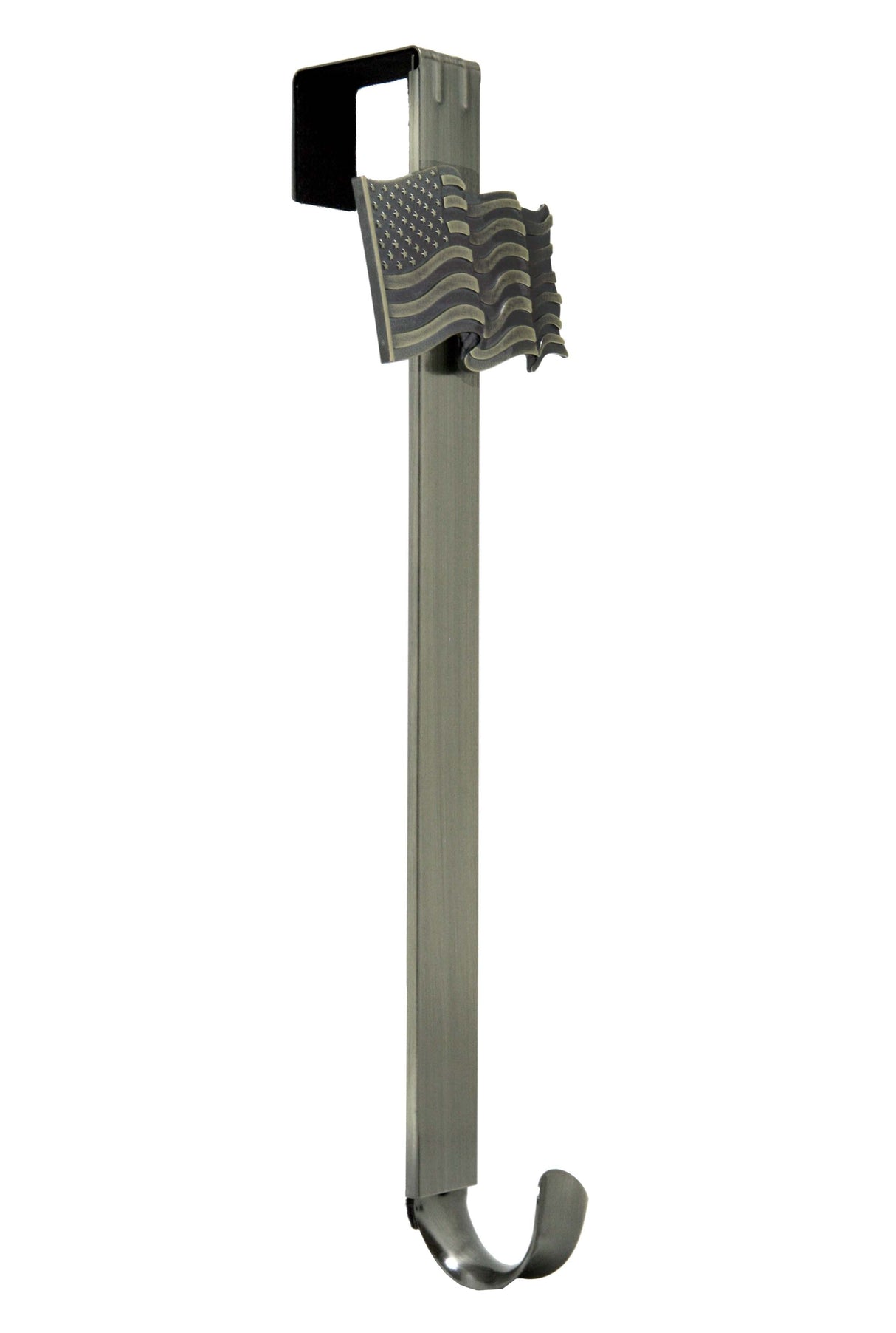 Wreath Hangers - Adapt?äó Adjustable Wreath Hanger With Flag Icon - Antique Brass