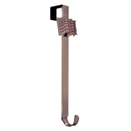 Wreath Hangers - Adapt?äó Adjustable Wreath Hanger With Flag Icon - Oil-Rubbed Bronze