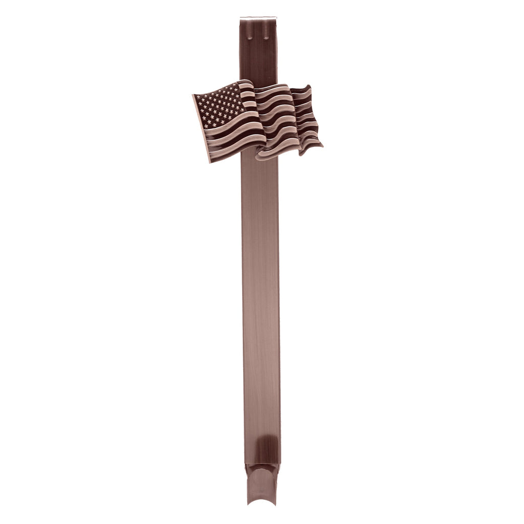 Wreath Hangers - Adapt™ Adjustable Wreath Hanger With Flag Icon - Oil-Rubbed Bronze