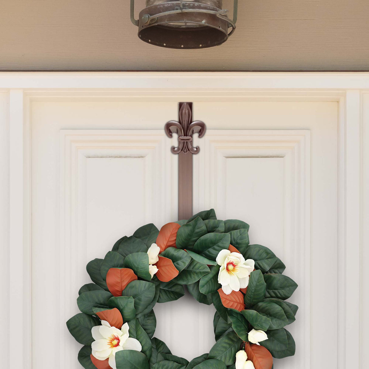 Wreath Hangers - Adapt?äó Adjustable Wreath Hanger With Fleur-de-lis Icon - Oil-Rubbed Bronze 2 Pack