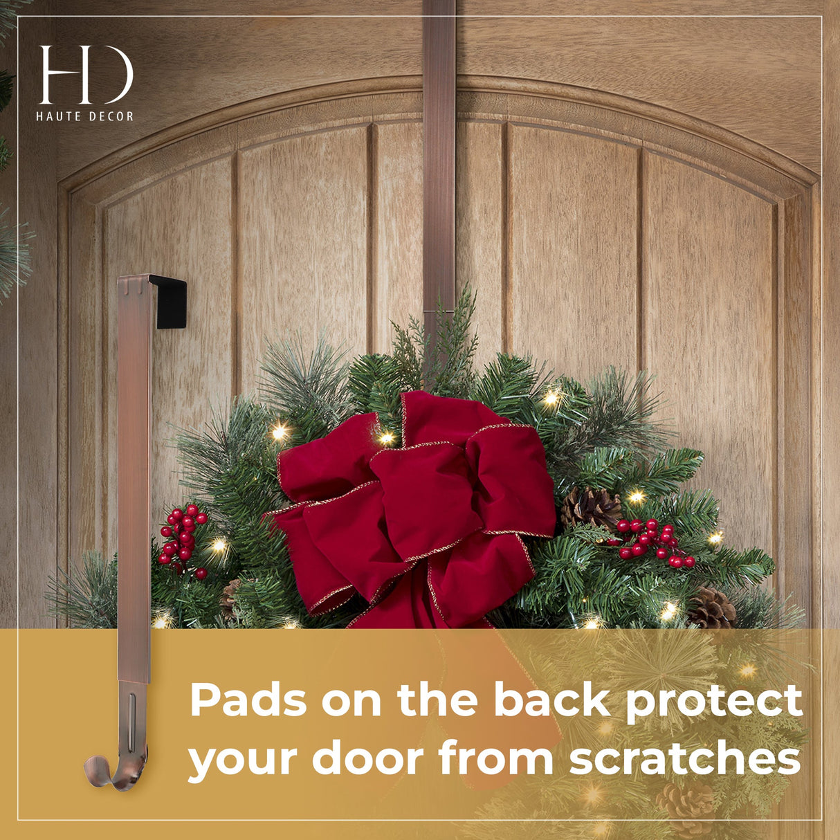 Wreath Hangers - Adapt?äó Adjustable Wreath Hanger With Fleur-de-lis Icon - Oil-Rubbed Bronze