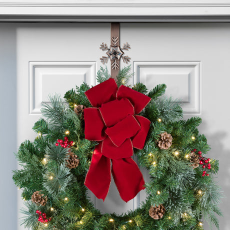 Wreath Hangers - Adapt?äó Adjustable Wreath Hanger With Snowflake Icon - Oil-Rubbed Bronze