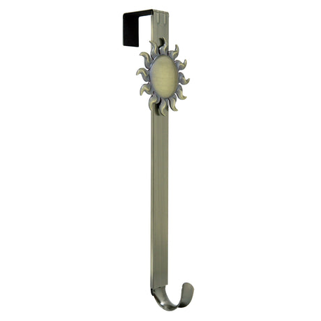 Wreath Hangers - Adapt?äó Adjustable Wreath Hanger With Sun Icon - Antique Brass