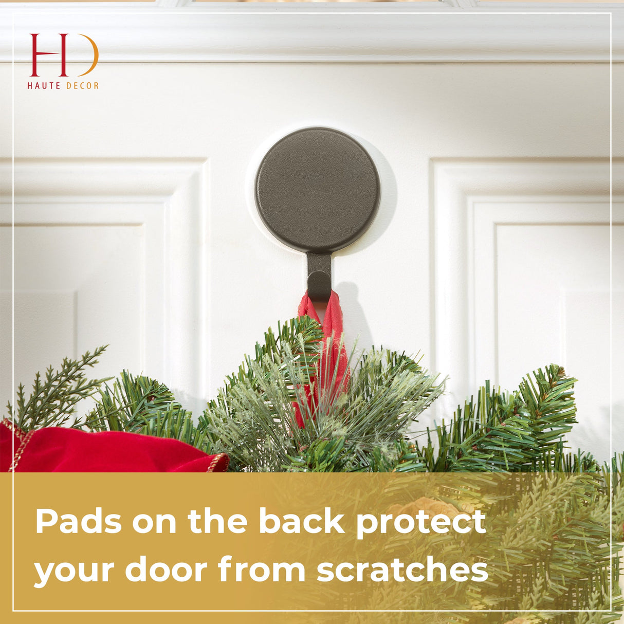 Wreath Hangers - Attract?« Magnetic Hanger, 1 Pack - Matte Black