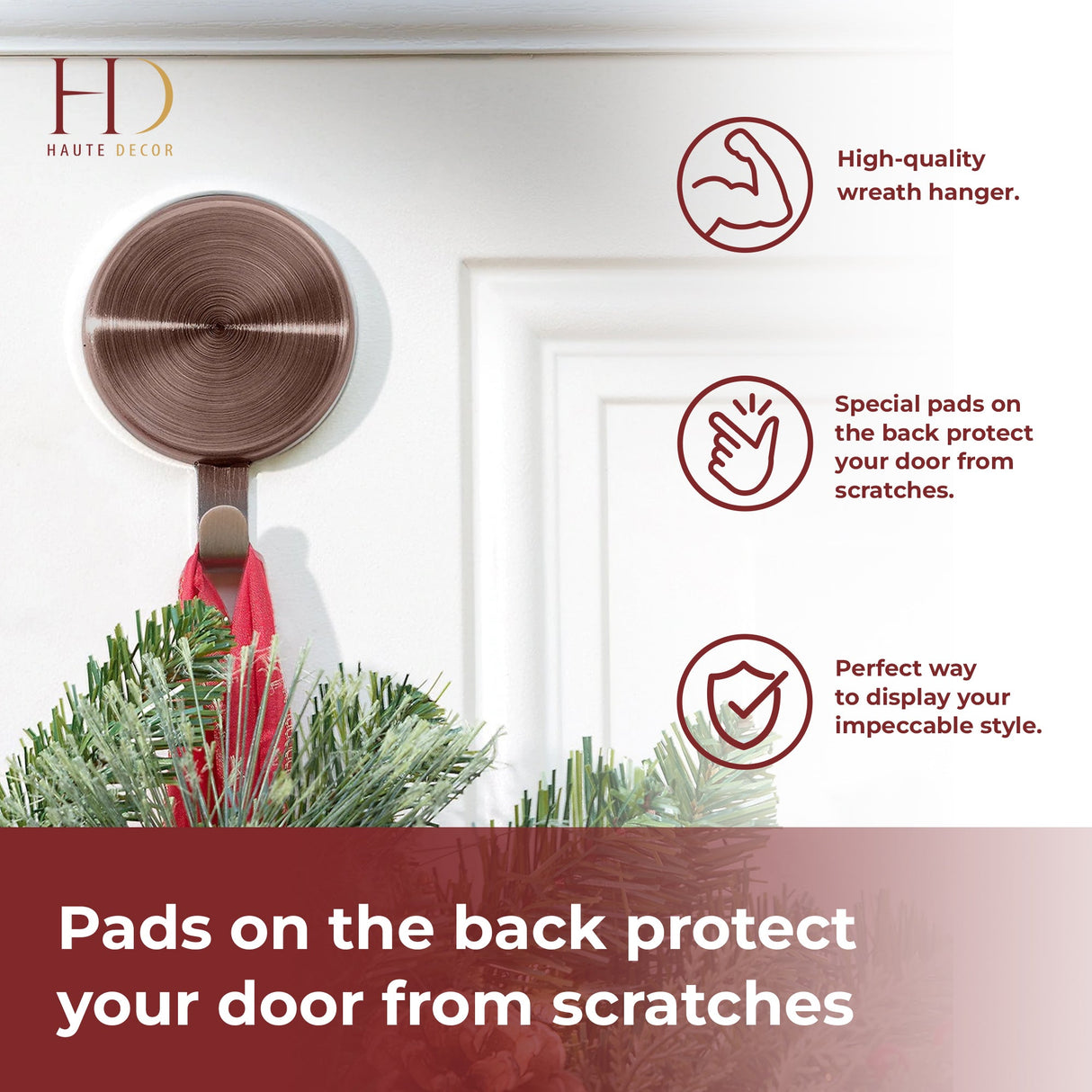 Wreath Hangers - Attract?« Magnetic Hanger, 1 Pack - Oil-Rubbed Bronze