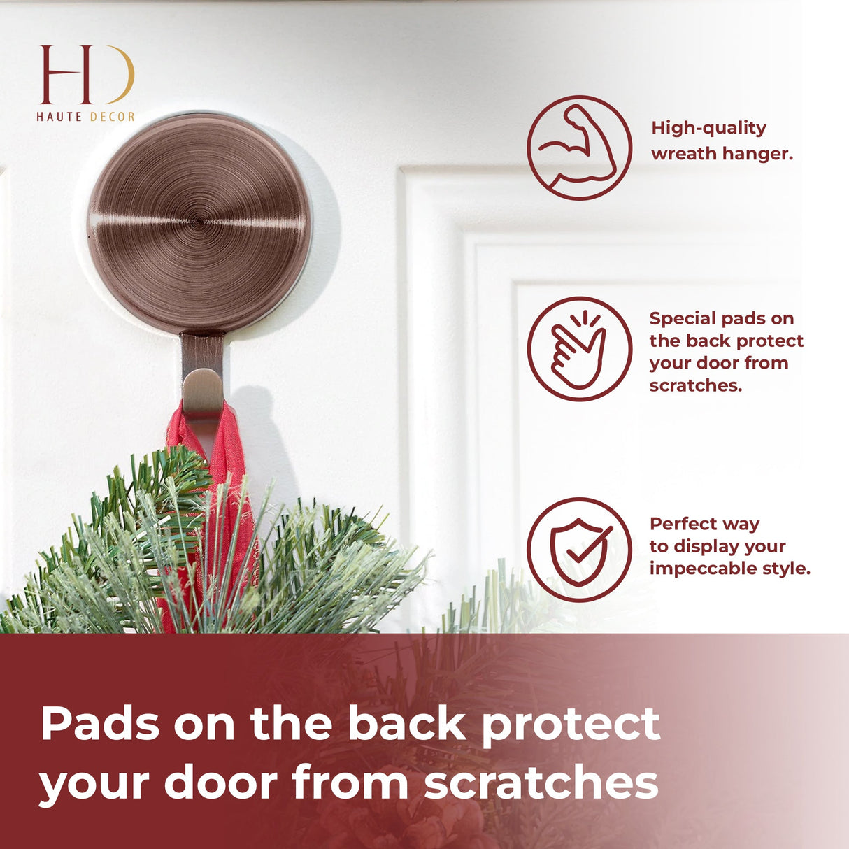 Wreath Hangers - Attract?« Magnetic Hanger, 1 Pack - Oil-Rubbed Bronze