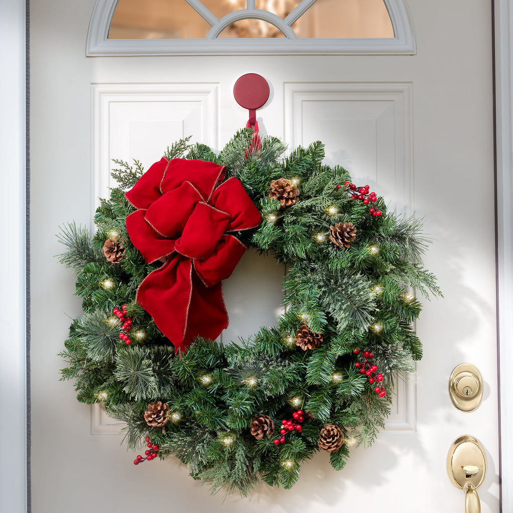 Wreath Hangers - Attract® Magnetic Hanger, 1 Pack - Red