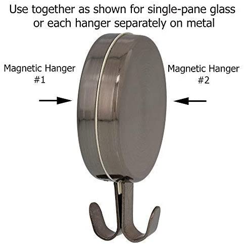 Wreath Hangers - Attract® Magnetic Hanger, 2 Pack - Brushed Nickel