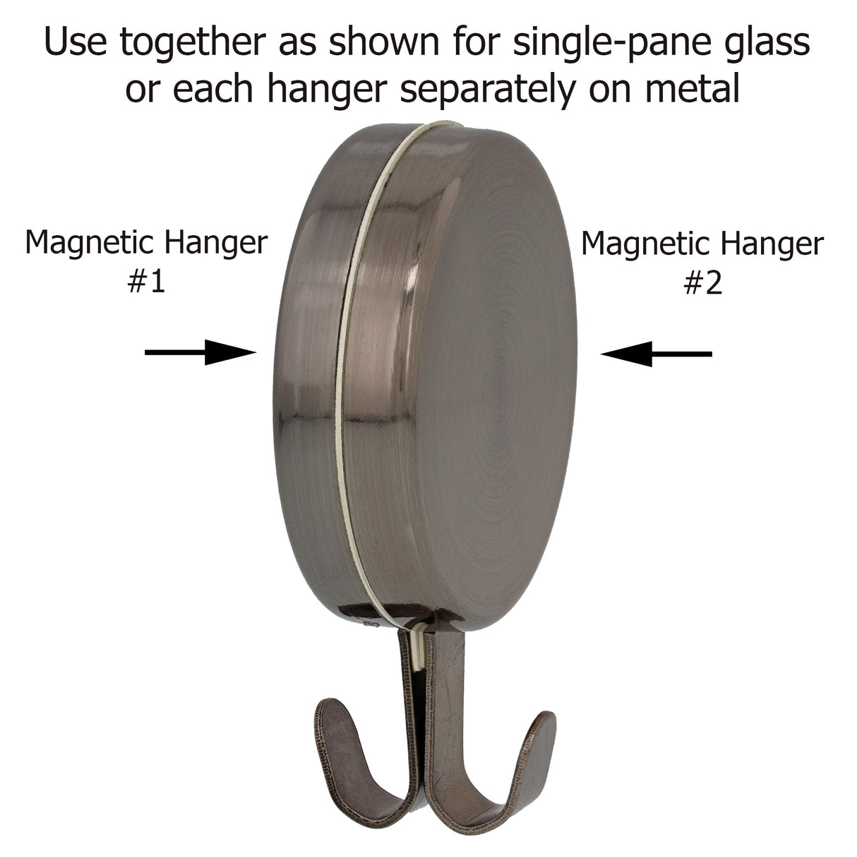 Wreath Hangers - Attract?« Magnetic Hanger, 2 Pack - Oil-Rubbed Bronze
