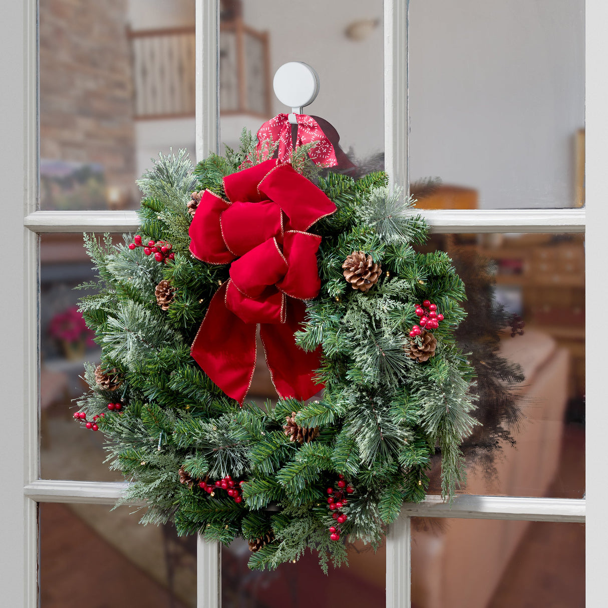 Wreath Hangers - Attract?« Magnetic Hanger, 2 Pack - White