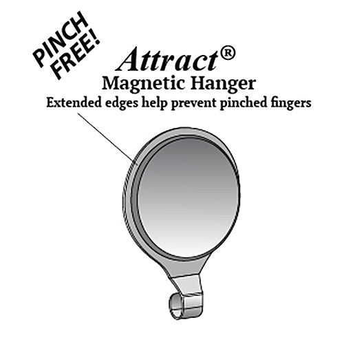 Wreath Hangers - Attract® Pinch-Free Magnetic Wreath Hanger - Antique Brass 1 Pack