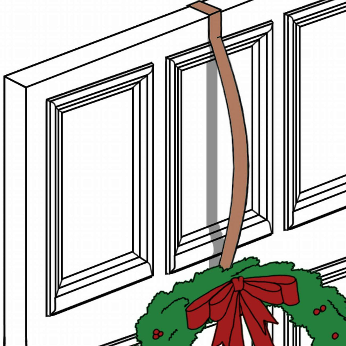 Wreath Hangers - HighProfile?« Wreath Hanger - Matte Black