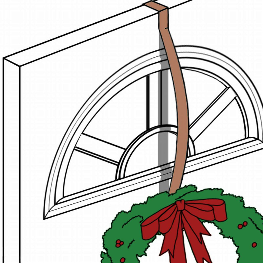 Wreath Hangers - HighProfile® Wreath Hanger - Matte Black