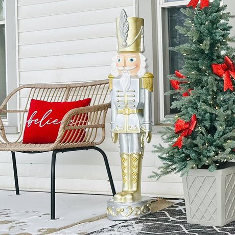 Gold and Silver Christmas Nutcracker (2 Sizes Available)