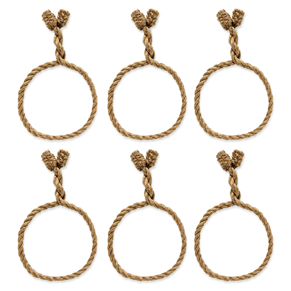 Decorative Twist Ties 6 Pack - Jute Rope