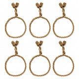 Decorative Twist Ties 6 Pack - Jute Rope