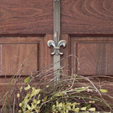 Adapt Adjustable Wreath Hanger with Fleur-de-lis Icon - 2 Pack (Brass or Bronze)