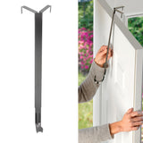 Adapt Adjustable Wreath Hanger, Top & Length Adjustable Version - Brushed Nickel