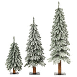 Alpine Christmas Tree Collection, Set of 3 (2 ft, 3 ft, 4 ft)