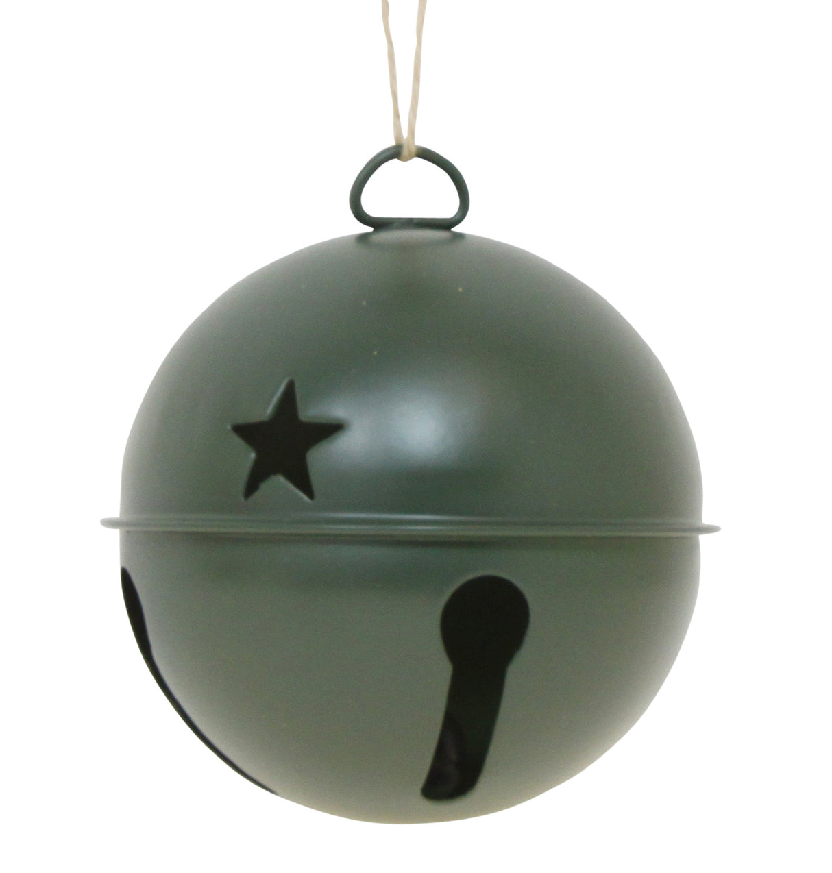 Jingle Bell Ornaments (large version) - 6 Pack - Green