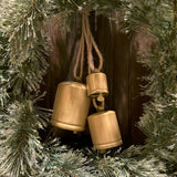 Group of 3 Hanging Jingle Bells Assorted Sizes and Colors