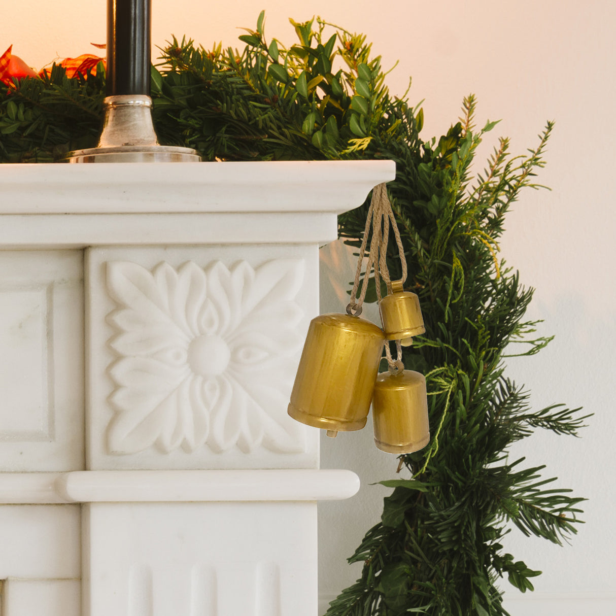 Group of 3 Hanging Jingle Bells Assorted Sizes and Colors